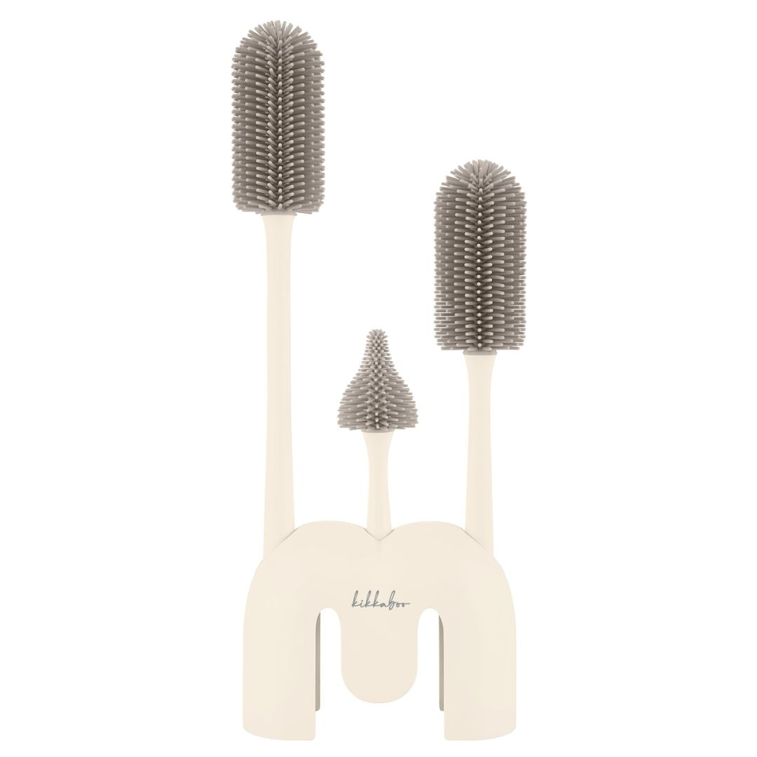 KikkaBoo® Set silikonskih krtačk za stekleničke Sand KikkaBoo