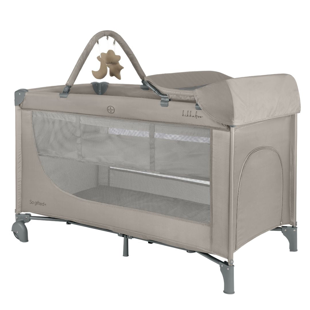 KikkaBoo® Prenosna posteljica 2 levels 125x65 So Gifted PLUS Beige 2026 KikkaBoo
