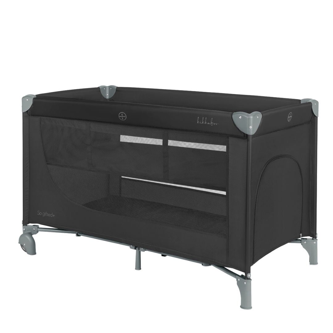 KikkaBoo® Prenosna posteljica 2 levels 125x65 So Gifted PLUS Black 2026 KikkaBoo