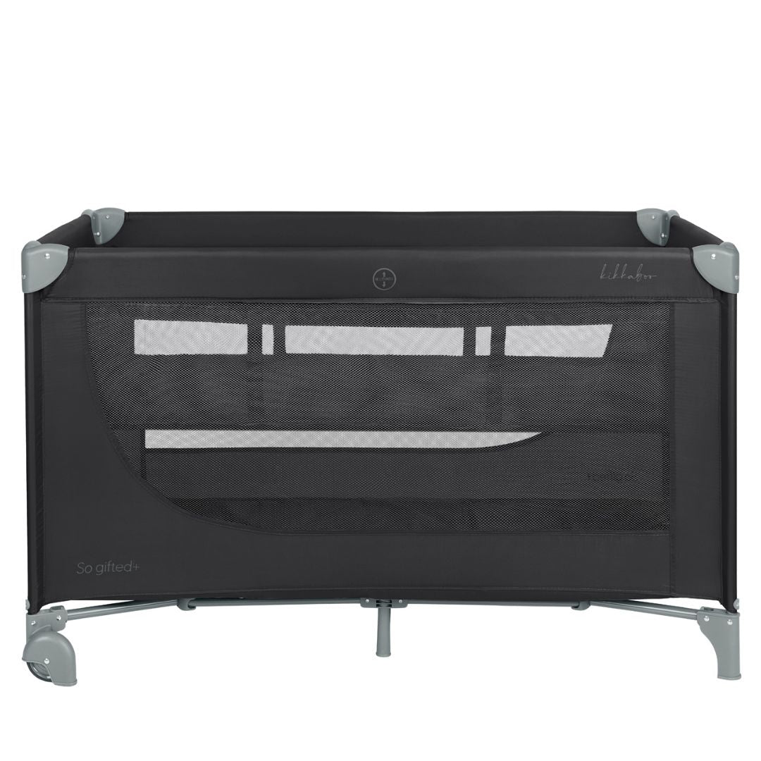 KikkaBoo® Prenosna posteljica 2 levels 125x65 So Gifted PLUS Black 2026 KikkaBoo
