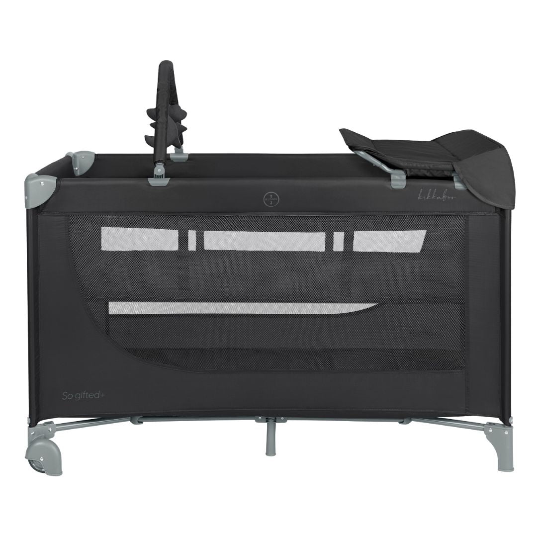 KikkaBoo® Prenosna posteljica 2 levels 125x65 So Gifted PLUS Black 2026 KikkaBoo