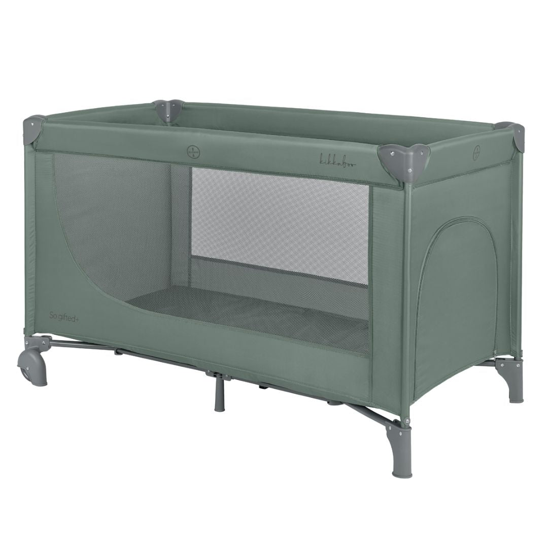 KikkaBoo® Prenosna posteljica 2 levels 125x65 So Gifted PLUS Green 2026 KikkaBoo