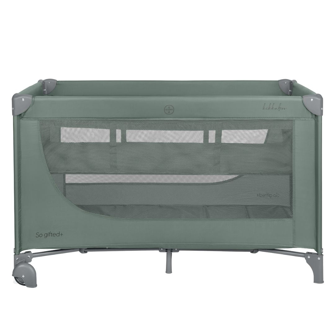 KikkaBoo® Prenosna posteljica 2 levels 125x65 So Gifted PLUS Green 2026 KikkaBoo