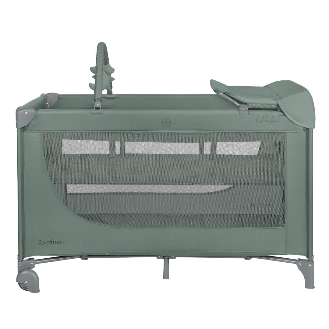 KikkaBoo® Prenosna posteljica 2 levels 125x65 So Gifted PLUS Green 2026 KikkaBoo