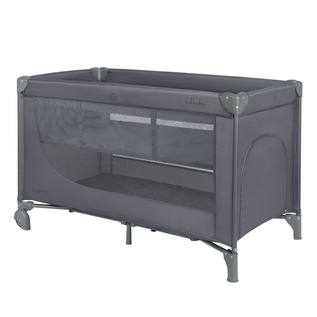 KikkaBoo® Prenosna posteljica 2 levels 125x65 So Gifted PLUS Grey 2026 KikkaBoo