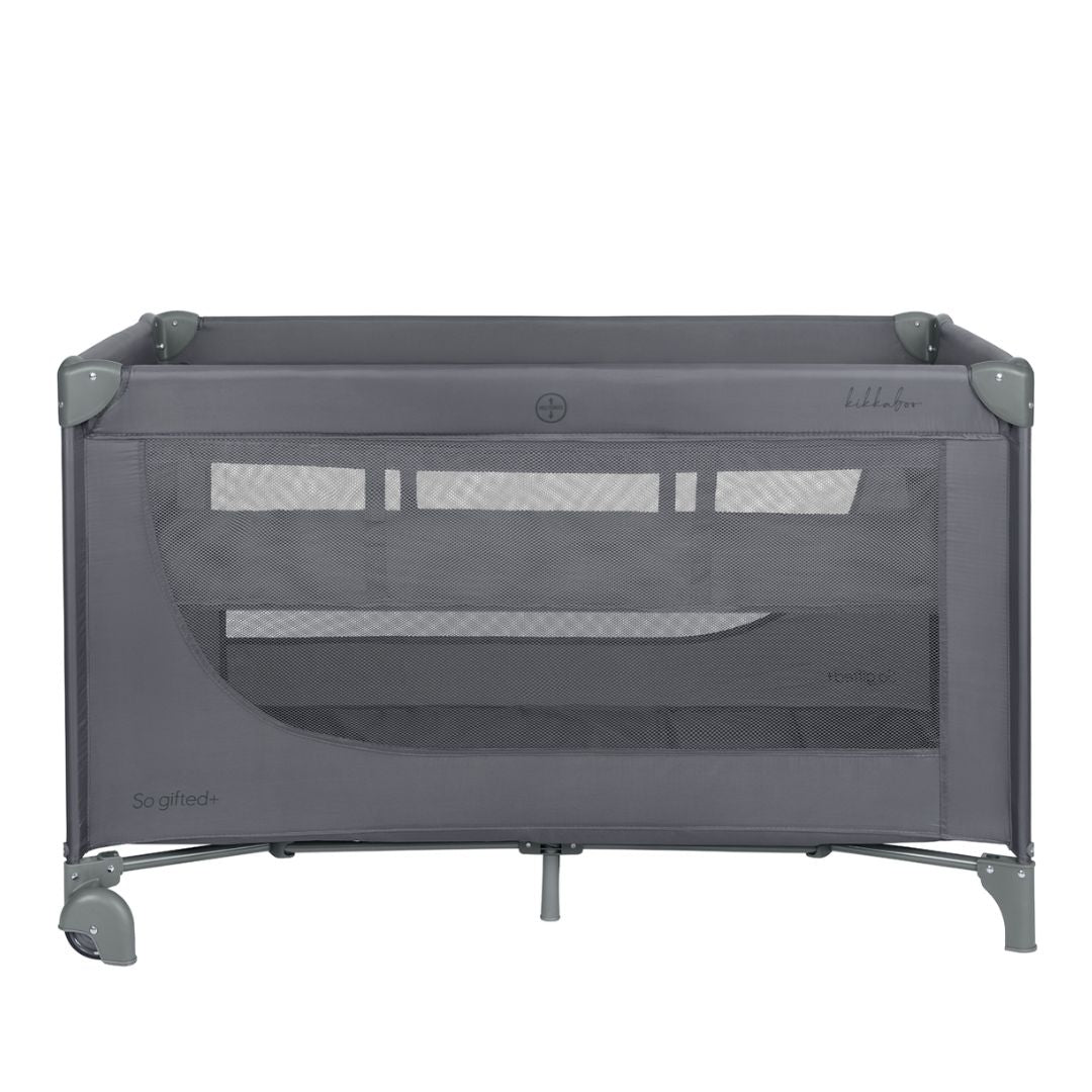 KikkaBoo® Prenosna posteljica 2 levels 125x65 So Gifted PLUS Grey 2026 KikkaBoo