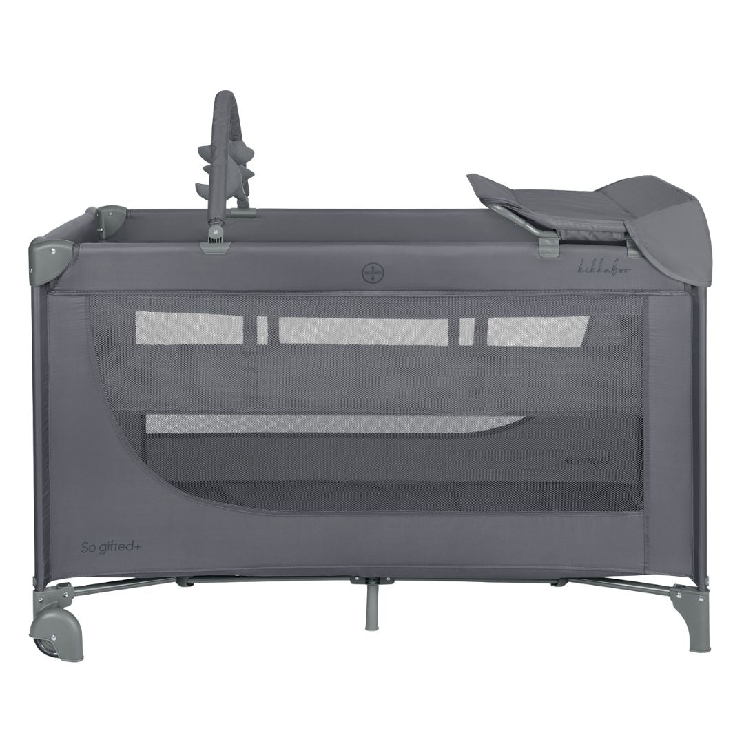 KikkaBoo® Prenosna posteljica 2 levels 125x65 So Gifted PLUS Grey 2026 KikkaBoo