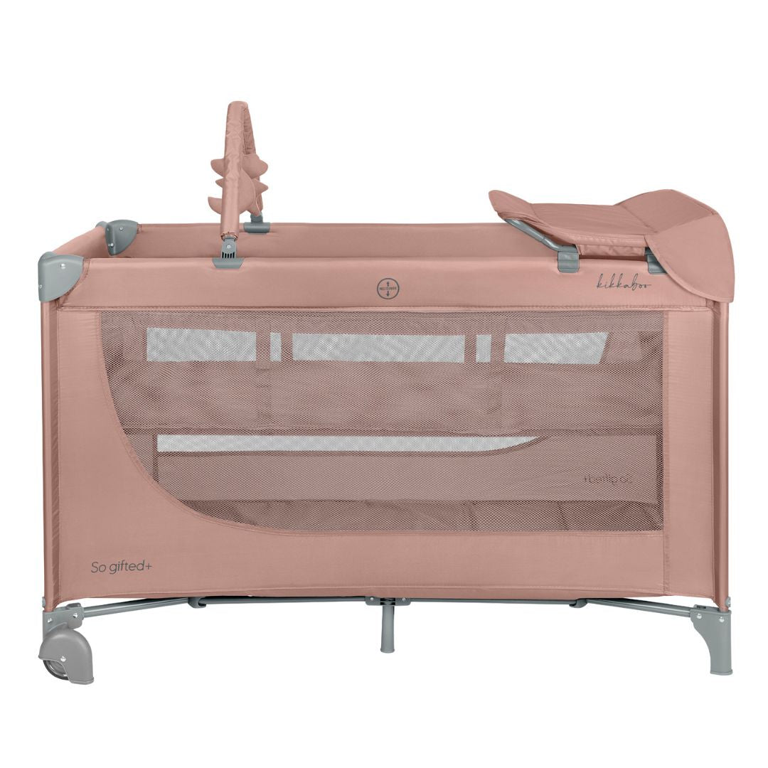 KikkaBoo® Prenosna posteljica 2 levels 125x65 So Gifted PLUS Pink 2026 KikkaBoo