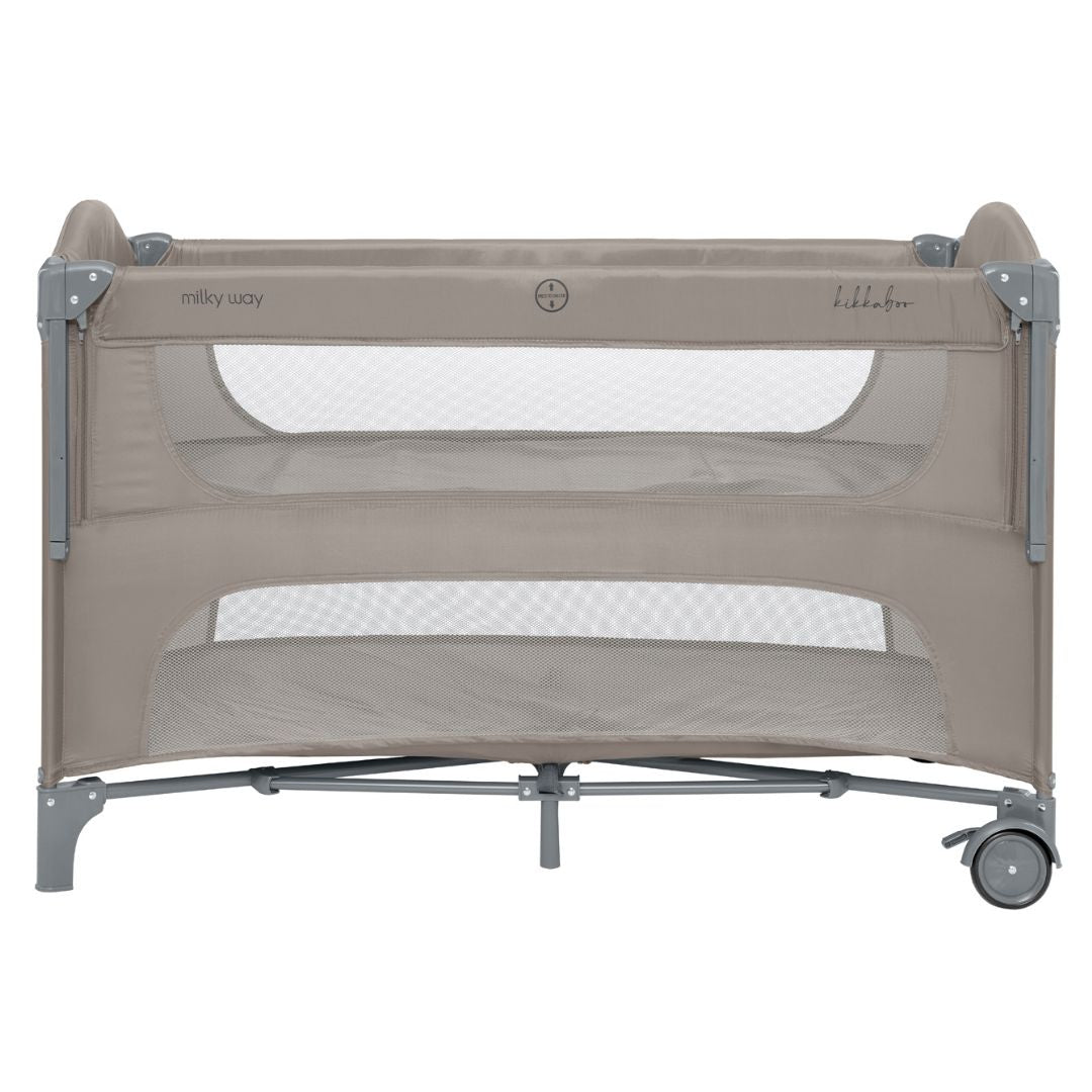 KikkaBoo® Prenosna posteljica 2 levels Milky Way Beige 2026 KikkaBoo