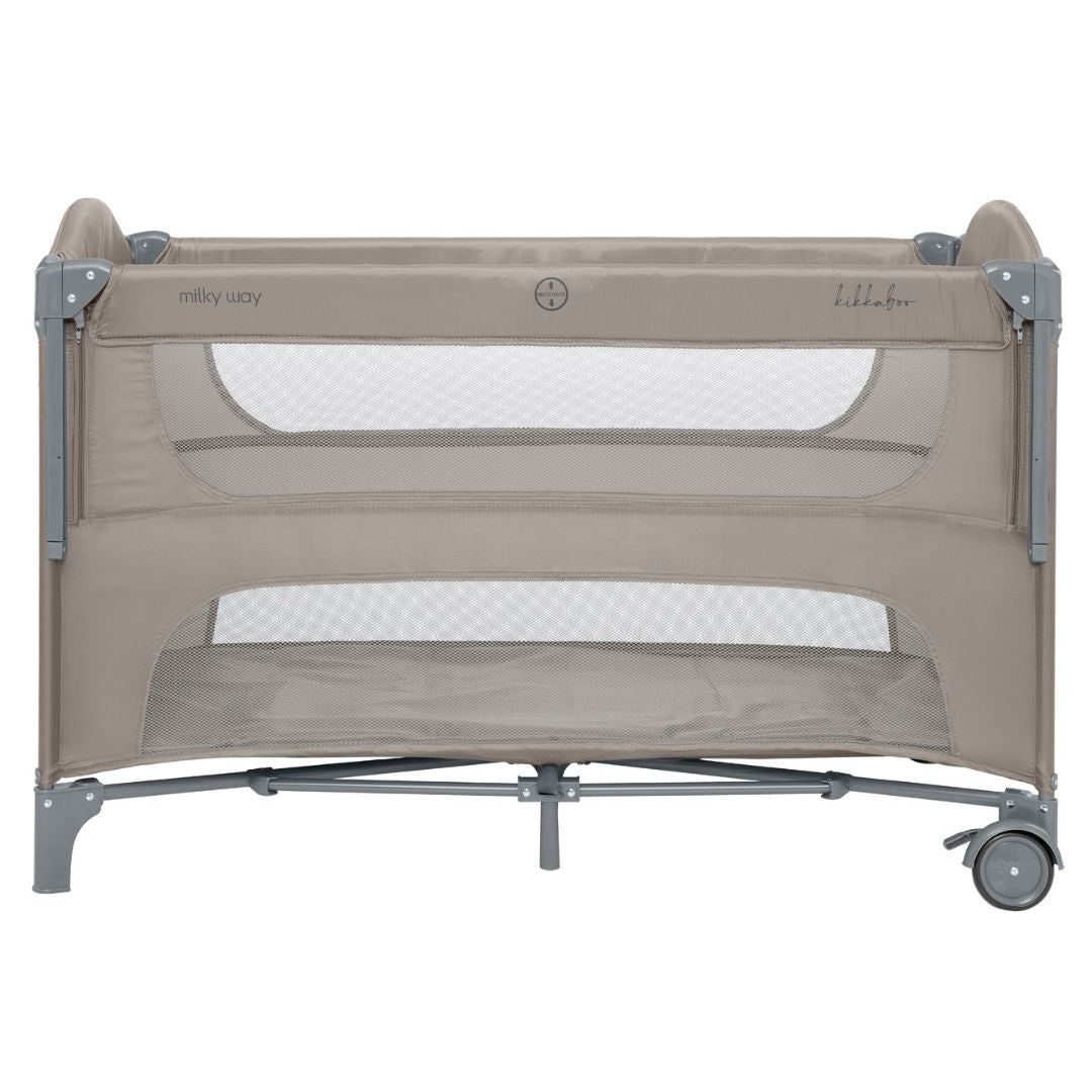 KikkaBoo® Prenosna posteljica 2 levels Milky Way Beige 2026 KikkaBoo