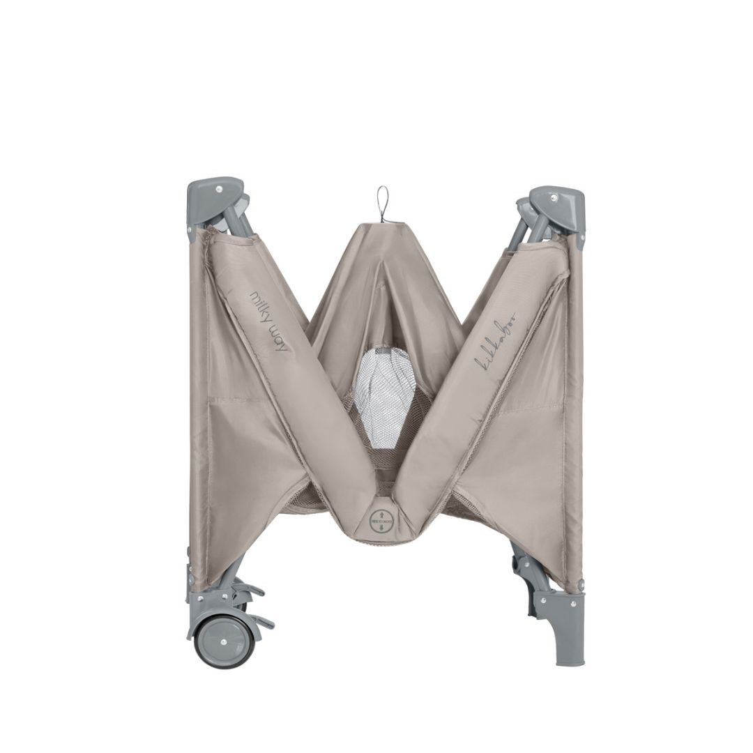 KikkaBoo® Prenosna posteljica 2 levels Milky Way Beige 2026 KikkaBoo