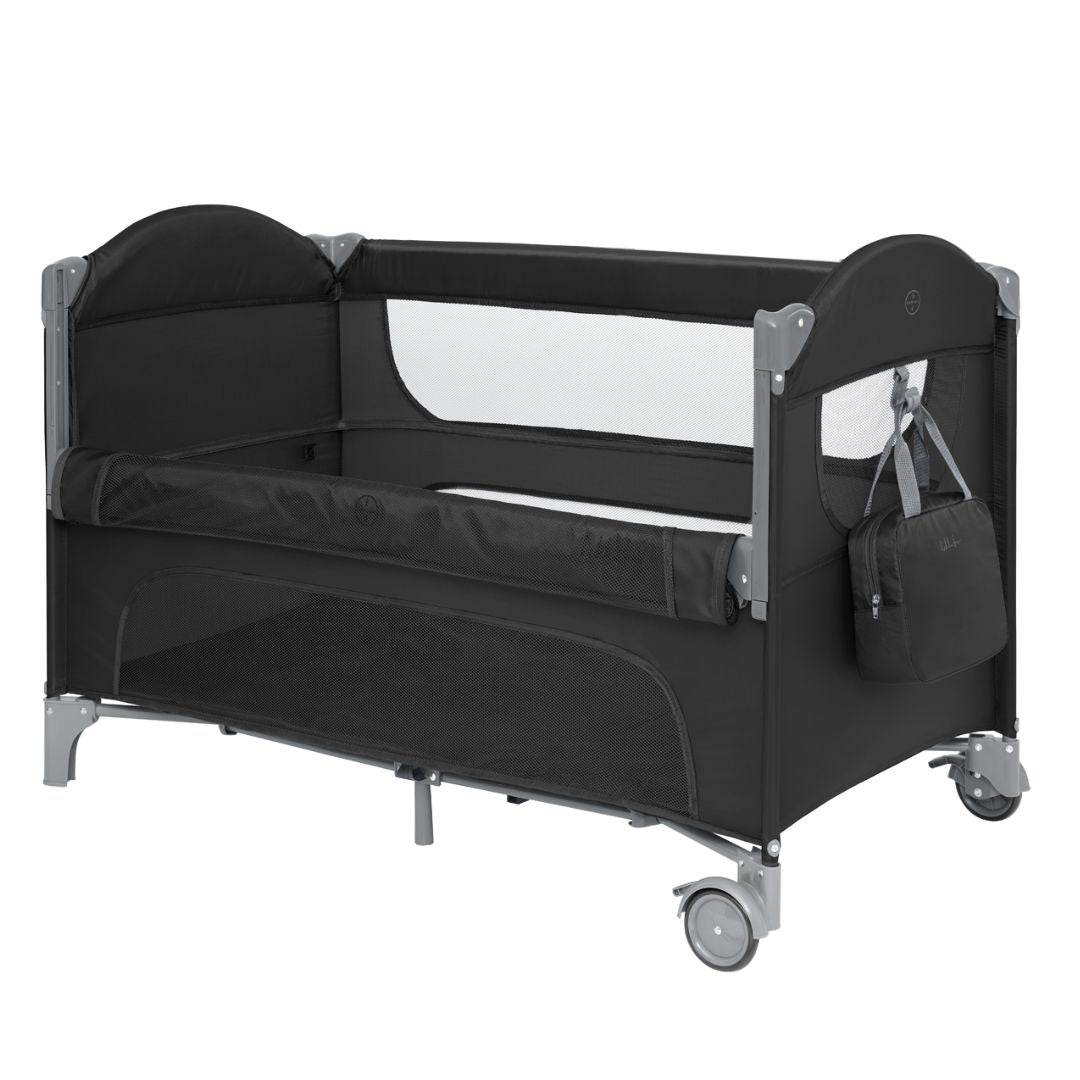 KikkaBoo® Prenosna posteljica 2 levels Milky Way Black 2026 KikkaBoo