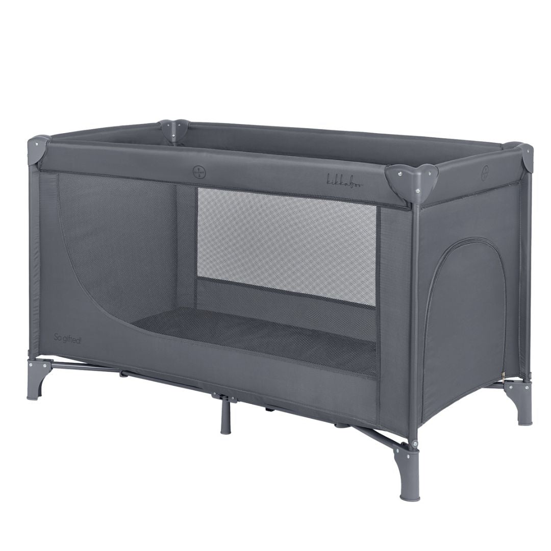 KikkaBoo® Prenosna posteljica 1 level So Gifted Grey 2026 KikkaBoo