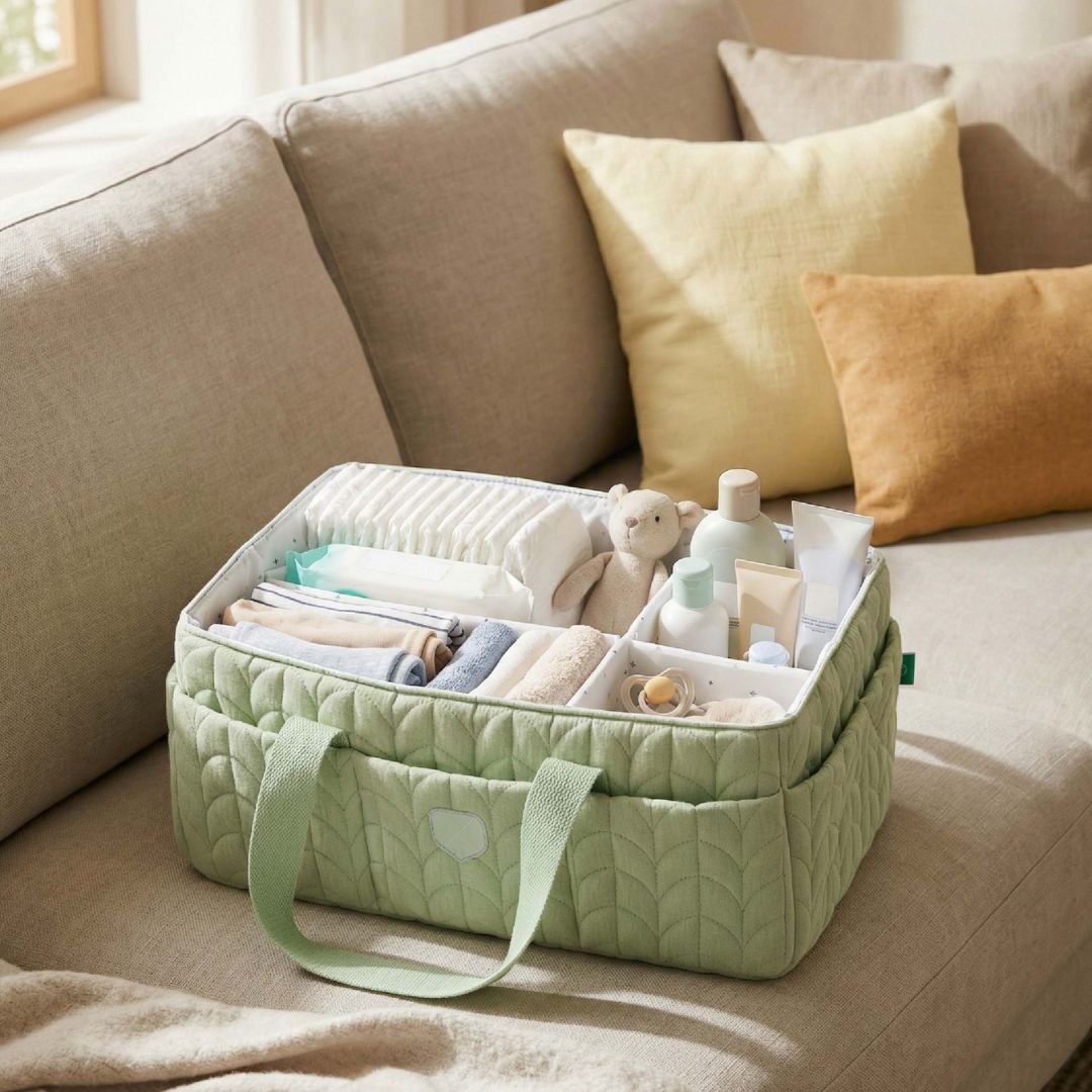 Koala Babycare® Organizator za pleničke Quilted Pale Green Koala Babycare