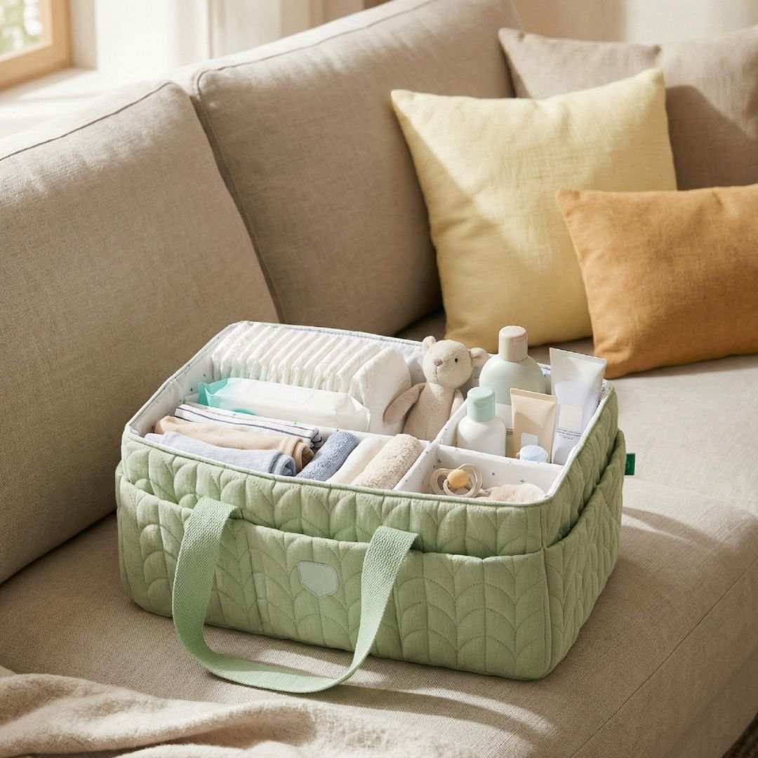 Koala Babycare® Organizator za pleničke Quilted Pale Green Koala Babycare