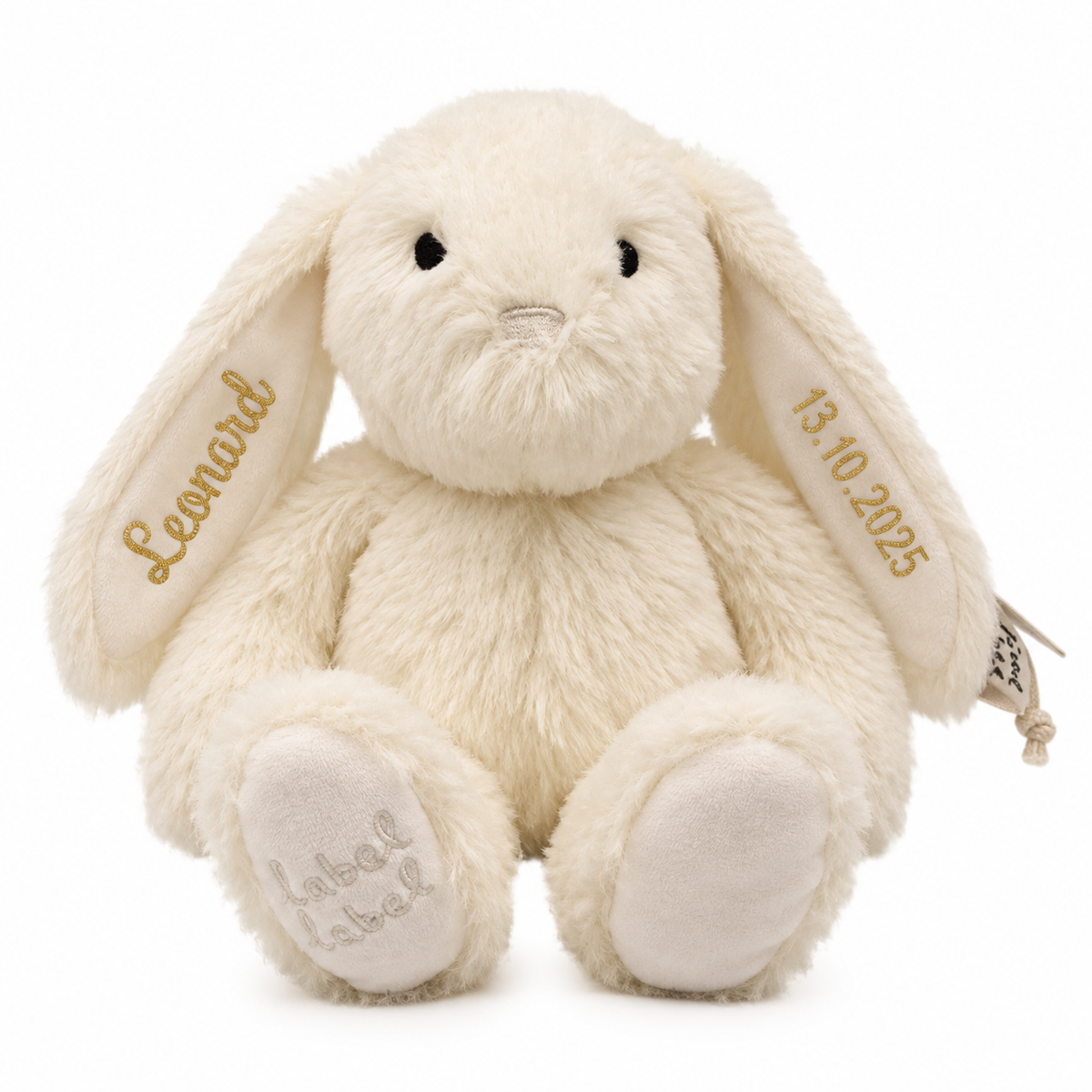 Label Label® Coniglietto di Peluche Rosa S 15 cm Ivory