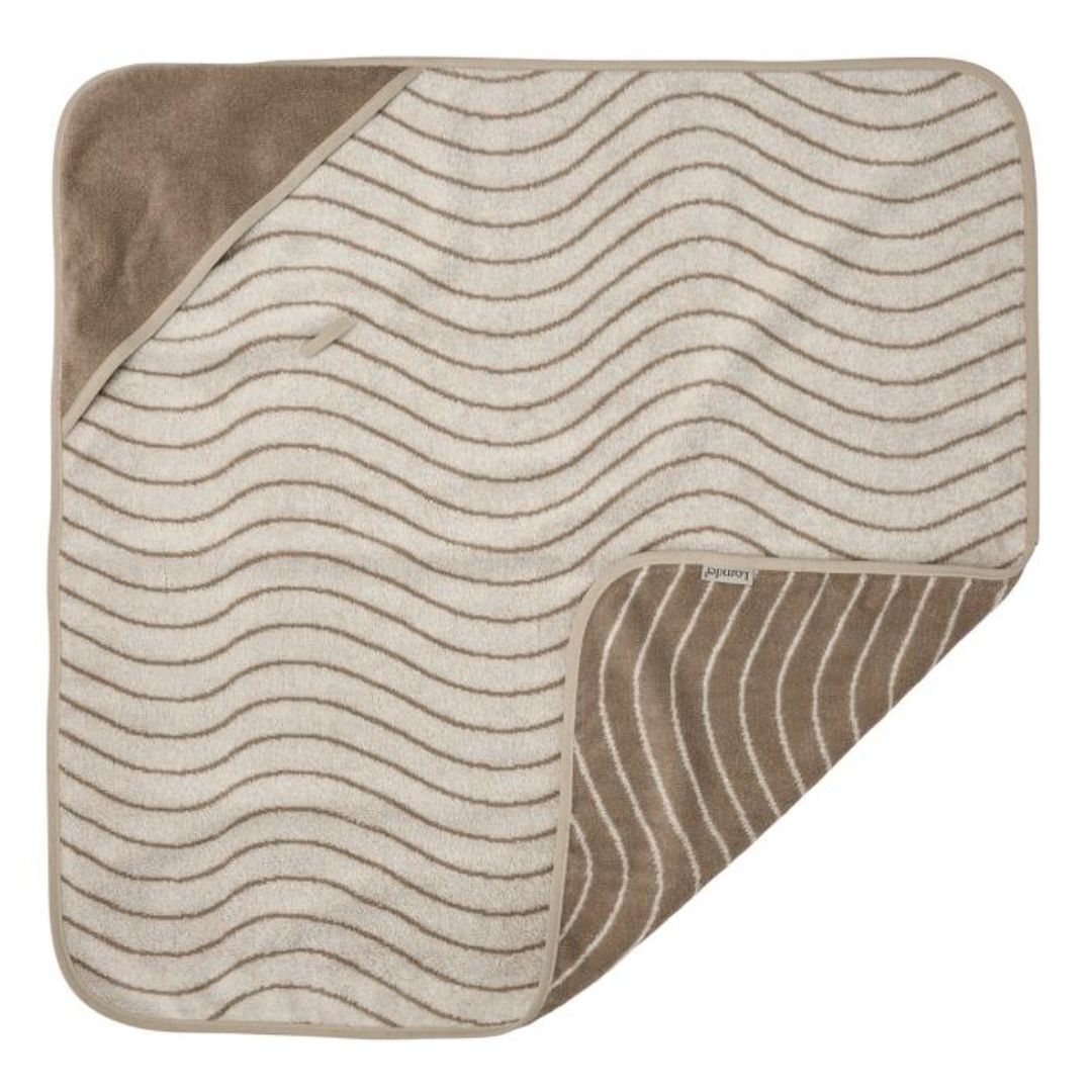 Leander® Pamučni ručnik s kapuljačom Woodland Cappuccino 80x80