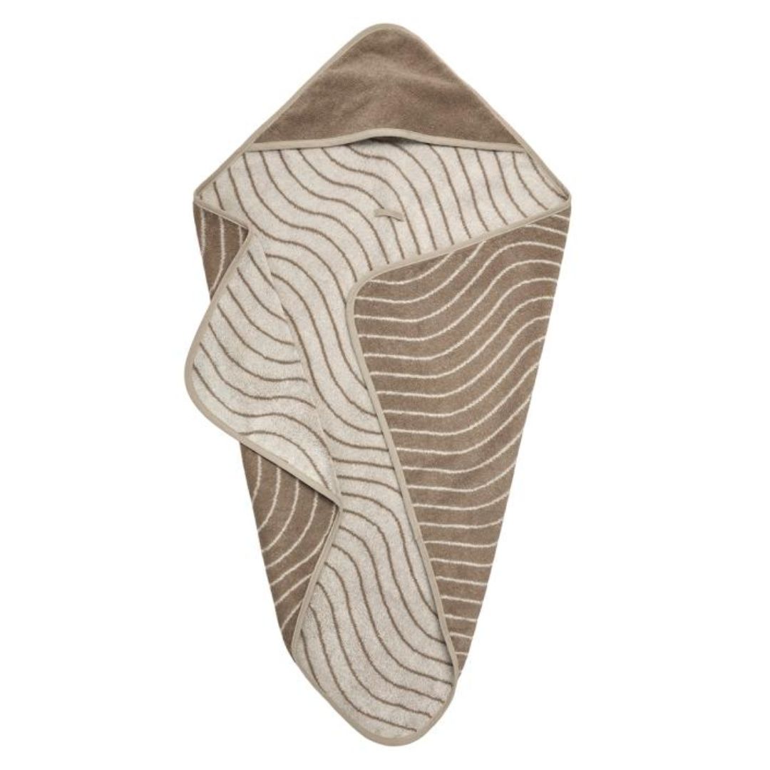 Leander® Pamučni ručnik s kapuljačom Woodland Cappuccino 80x80