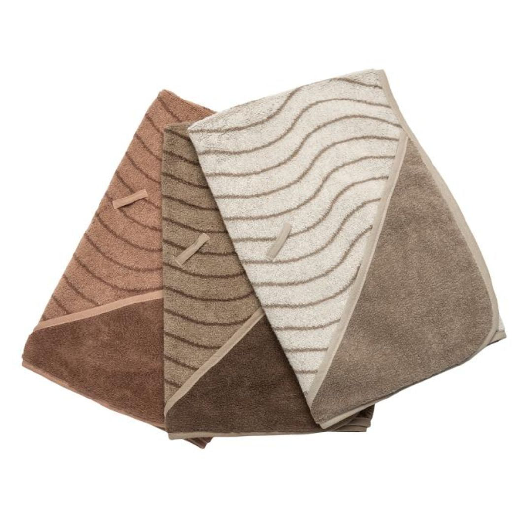 Leander® Pamučni ručnik s kapuljačom Woodland Cappuccino 80x80