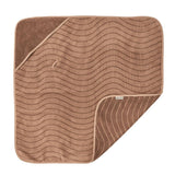 Leander® Bombažna brisača s kapuco Woodland Clay 80x80