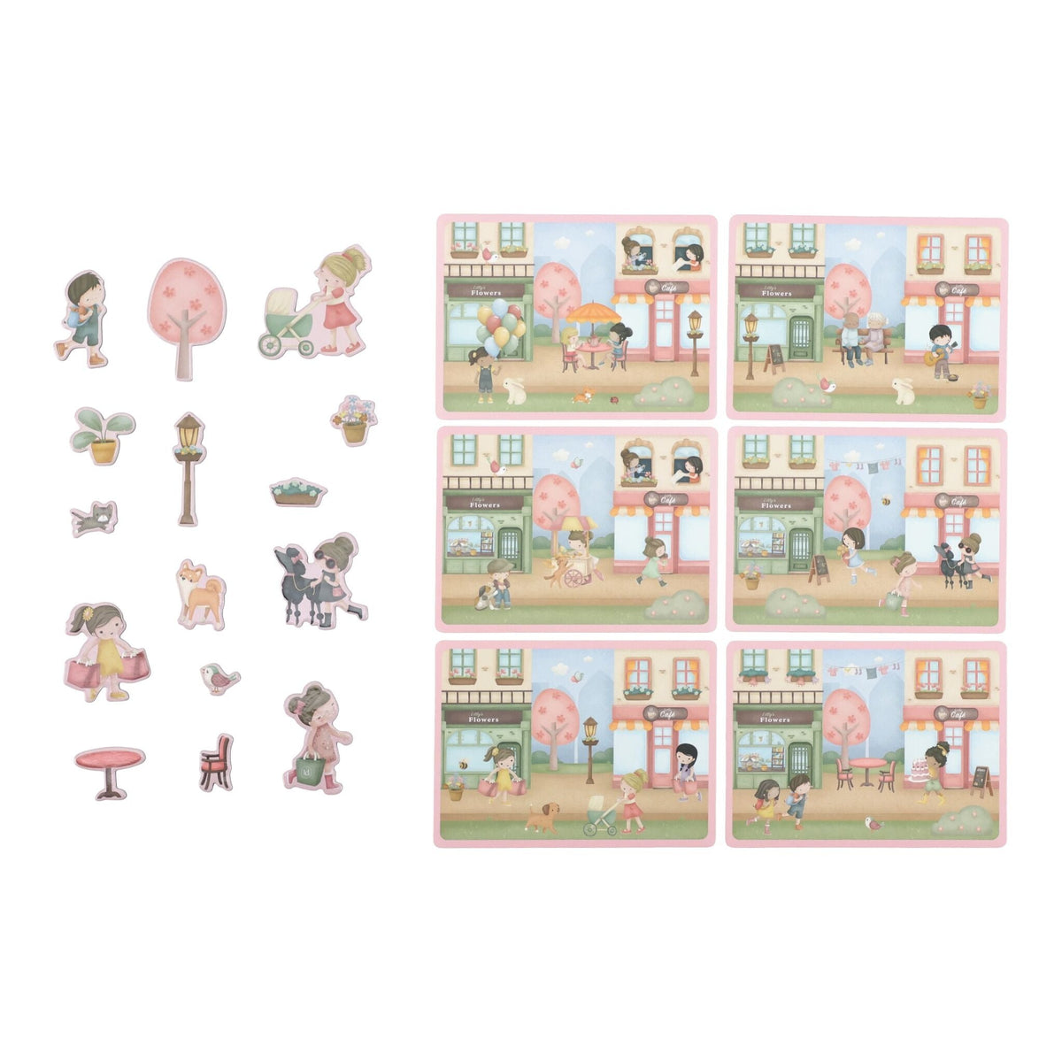 Little Dutch® Magnetic Puzzle Rosa's Shopping Street