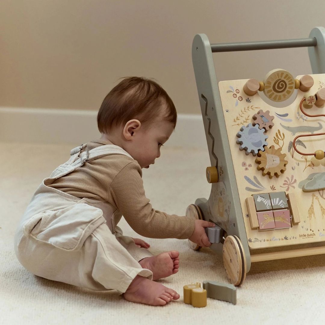 Little Dutch® Wooden Activity Walker Safari Friends – slika 7