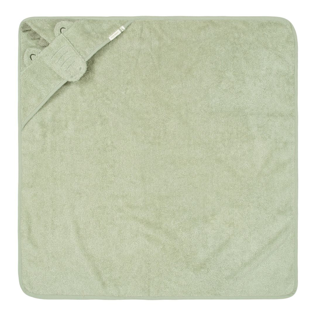 Little Dutch® Asciugamano con cappuccio Krokodil 100x100cm