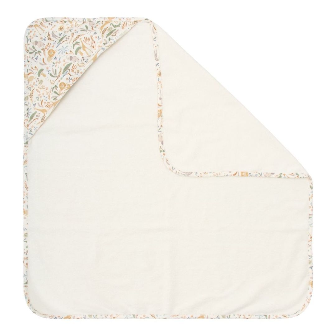 Little Dutch® Asciugamano con cappuccio Safari Wonders 75x75cm
