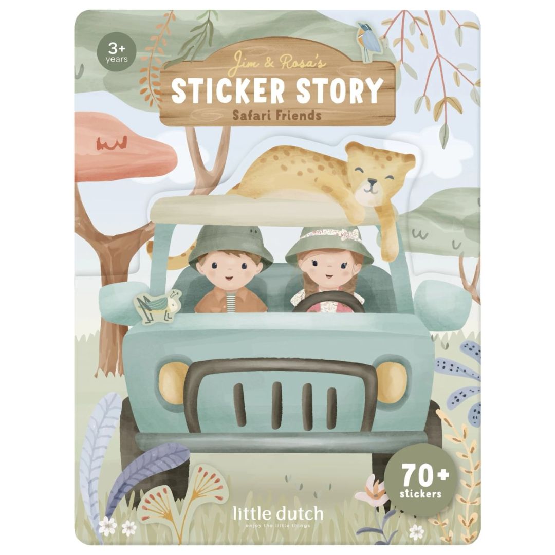 Little Dutch® Libretto di adesivi Safari Friends