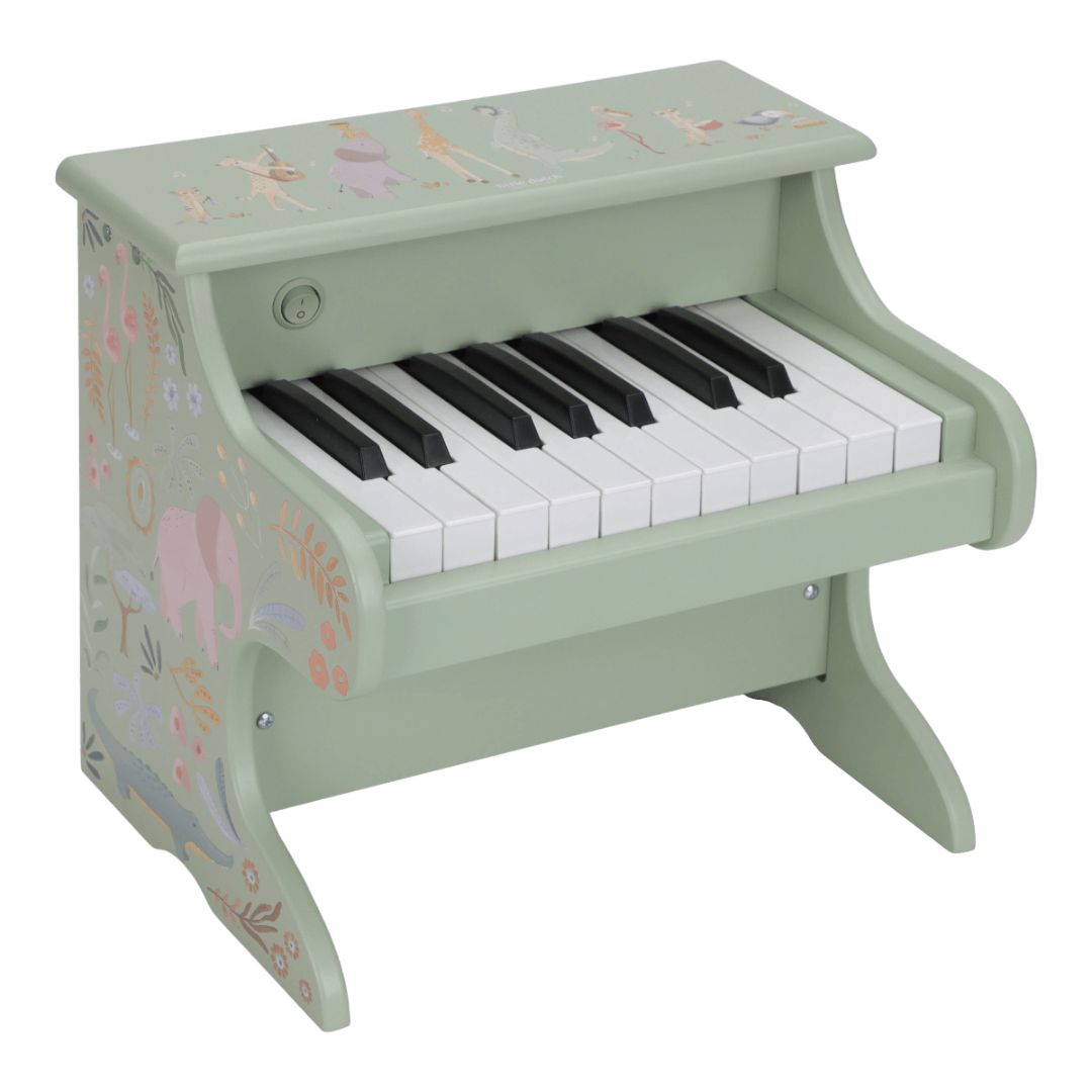 Little Dutch® Pianoforte in legno Safari Friends Green