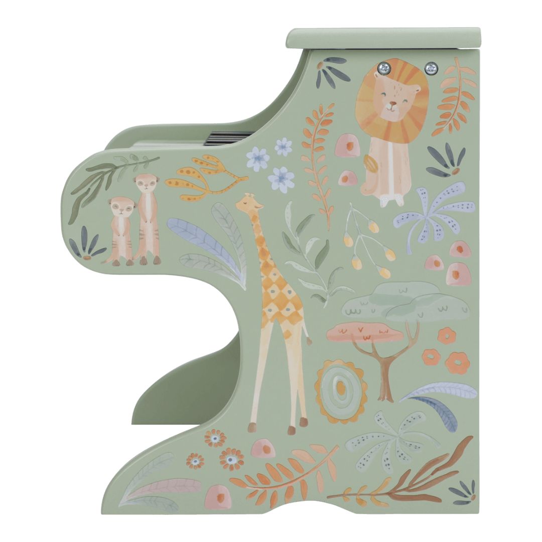 Little Dutch® Pianoforte in legno Safari Friends Green