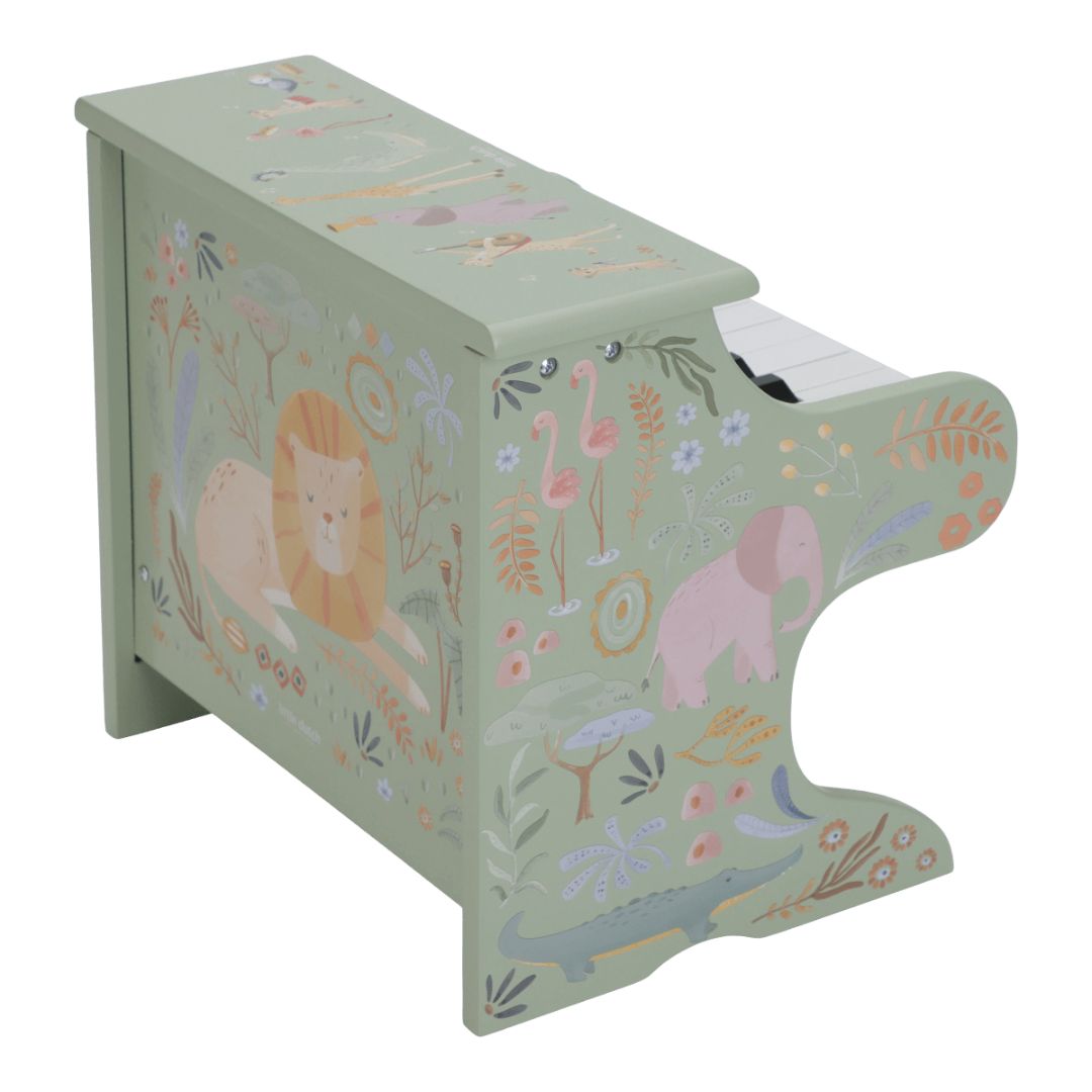 Little Dutch® Pianoforte in legno Safari Friends Green