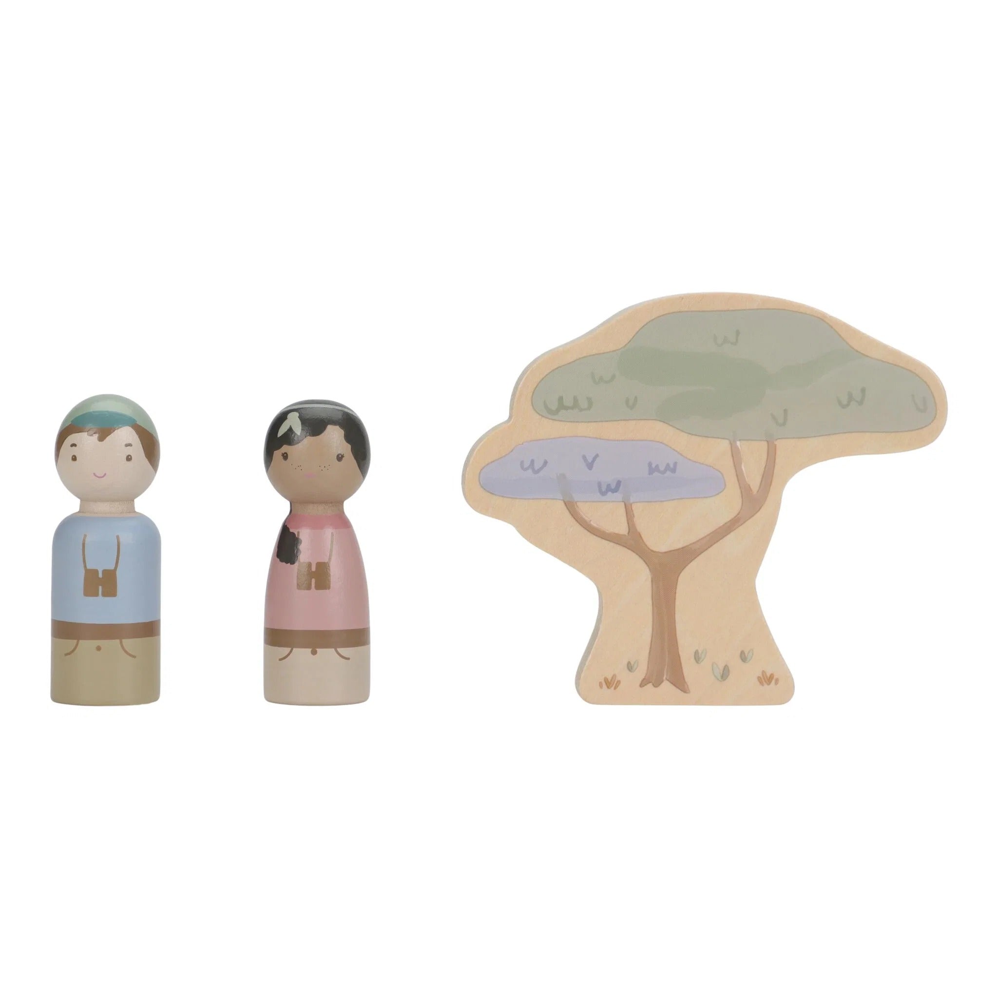 Little Dutch® Wooden safari car with animals Safari Friends