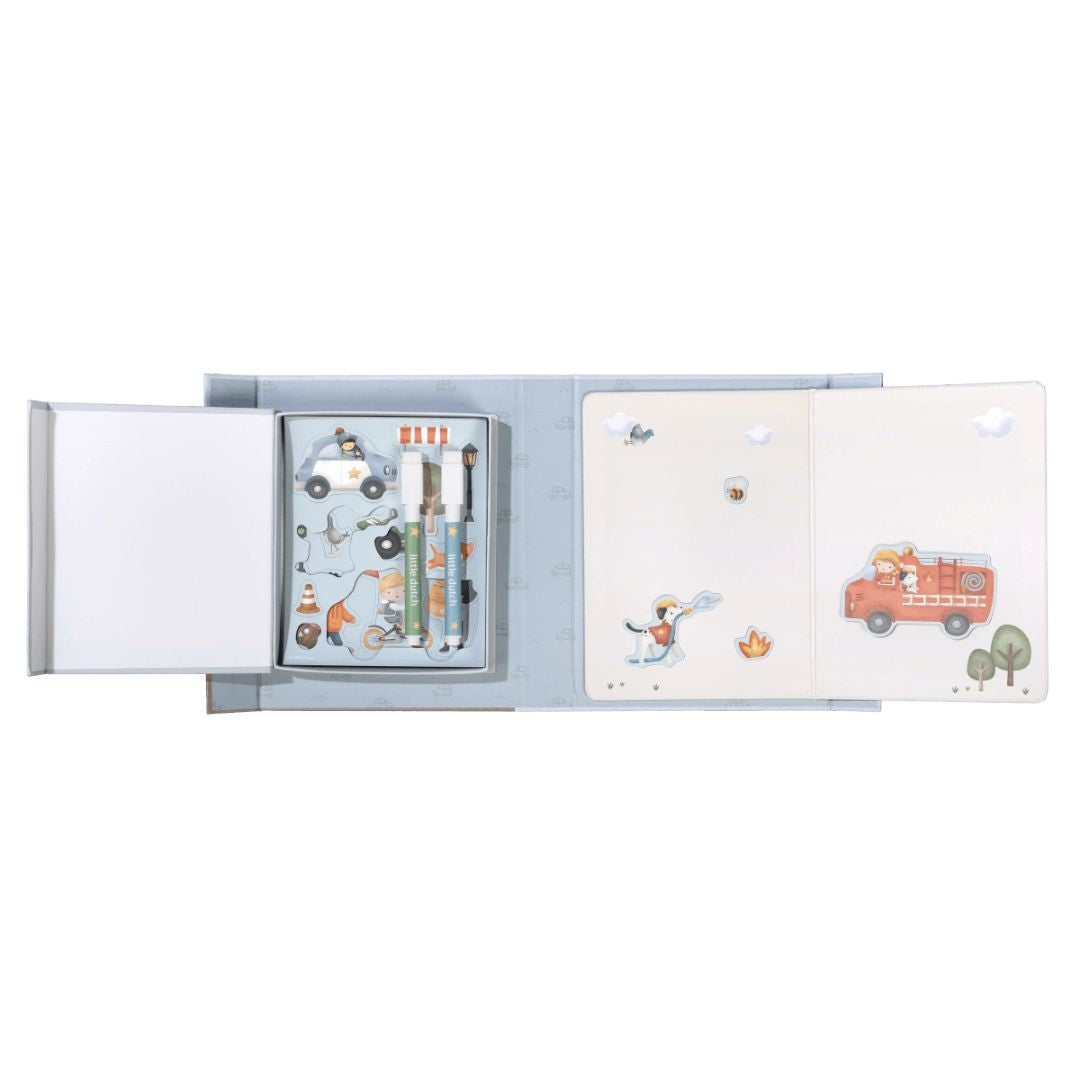 Little Dutch® Magnetna knjiga aktivnosti Jim Vehicles