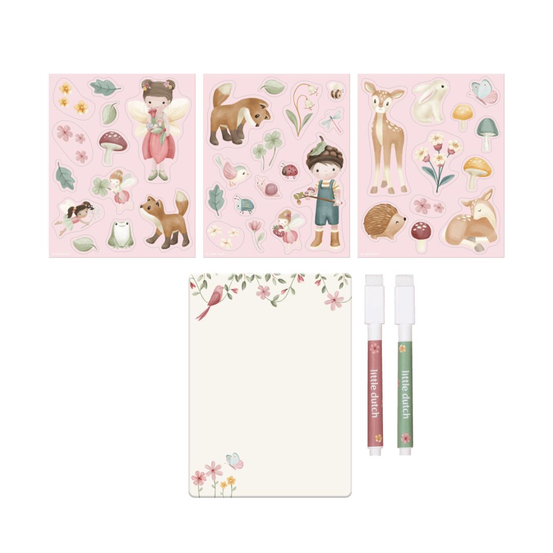 Little Dutch® Libro magnetico delle attività Rosa Fairy Garden
