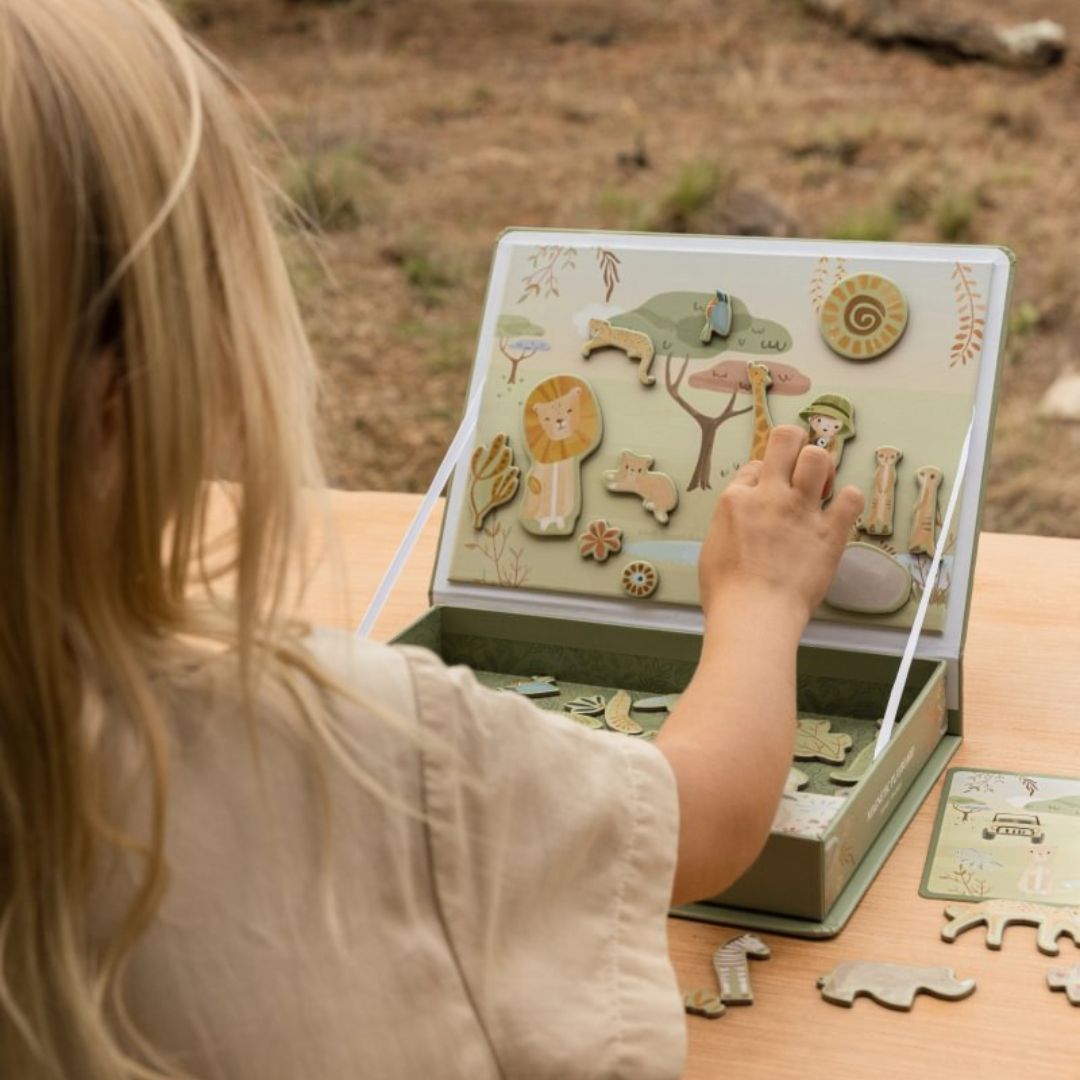 Little Dutch® Puzzle magnetico Safari Friends