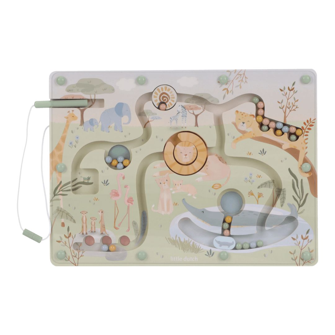 Little Dutch® Magnetni labirint Safari Friends