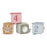 Little Dutch® Set di cubetti morbidi Safari Friends