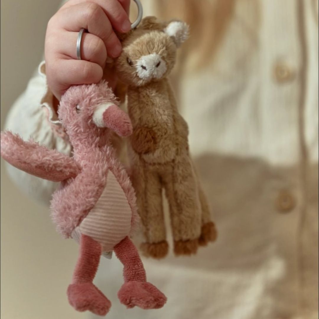 Little Dutch® Plišani privjesak za ključe Flamingo Safari Friends