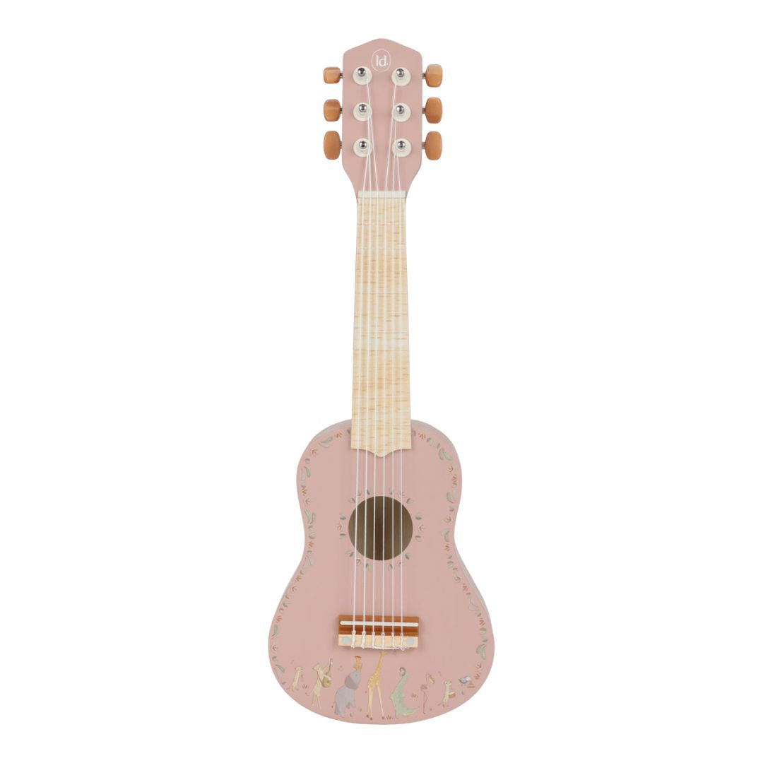 Little Dutch® Chitarra in legno Safari Friends Pink