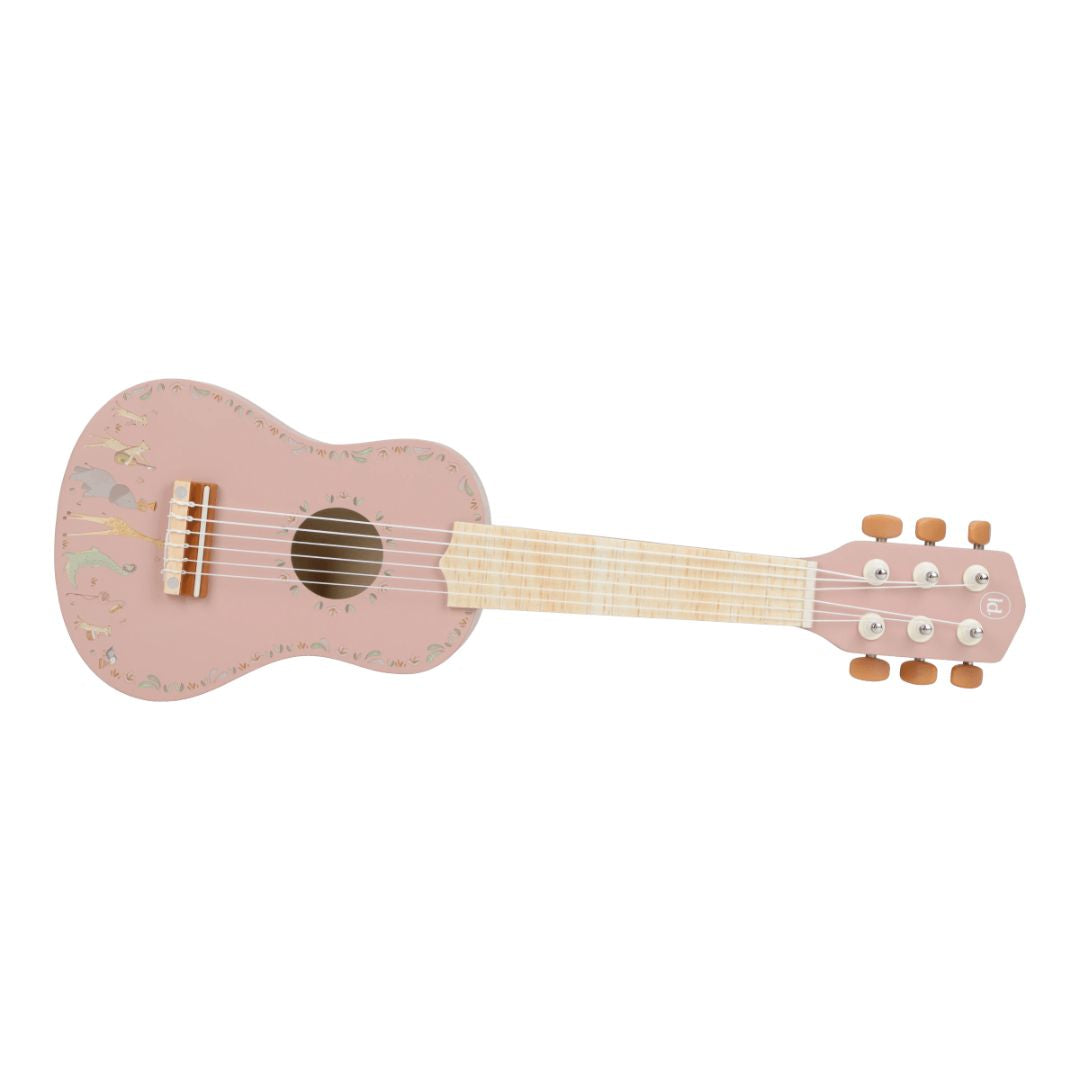Little Dutch® Chitarra in legno Safari Friends Pink