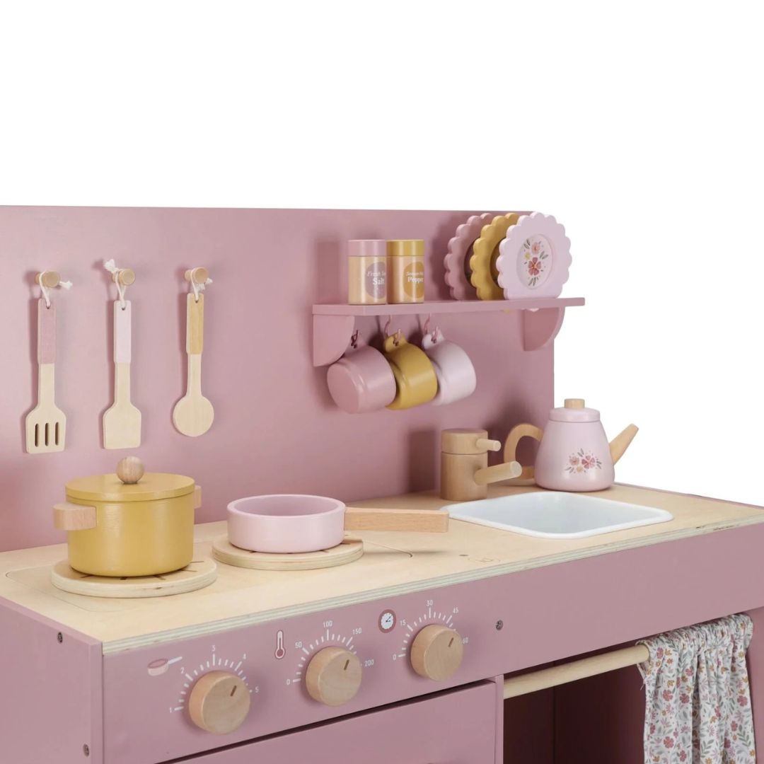 Little Dutch® Otroška lesena kuhinja Pink Little Dutch