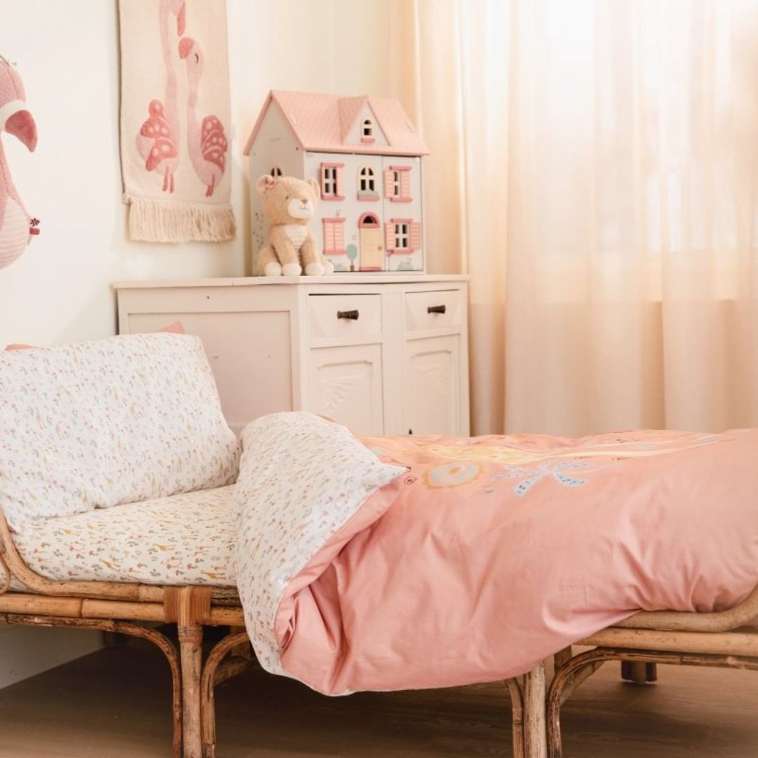 Little Dutch® Biancheria da letto per bambini Blooming Safari 100x140