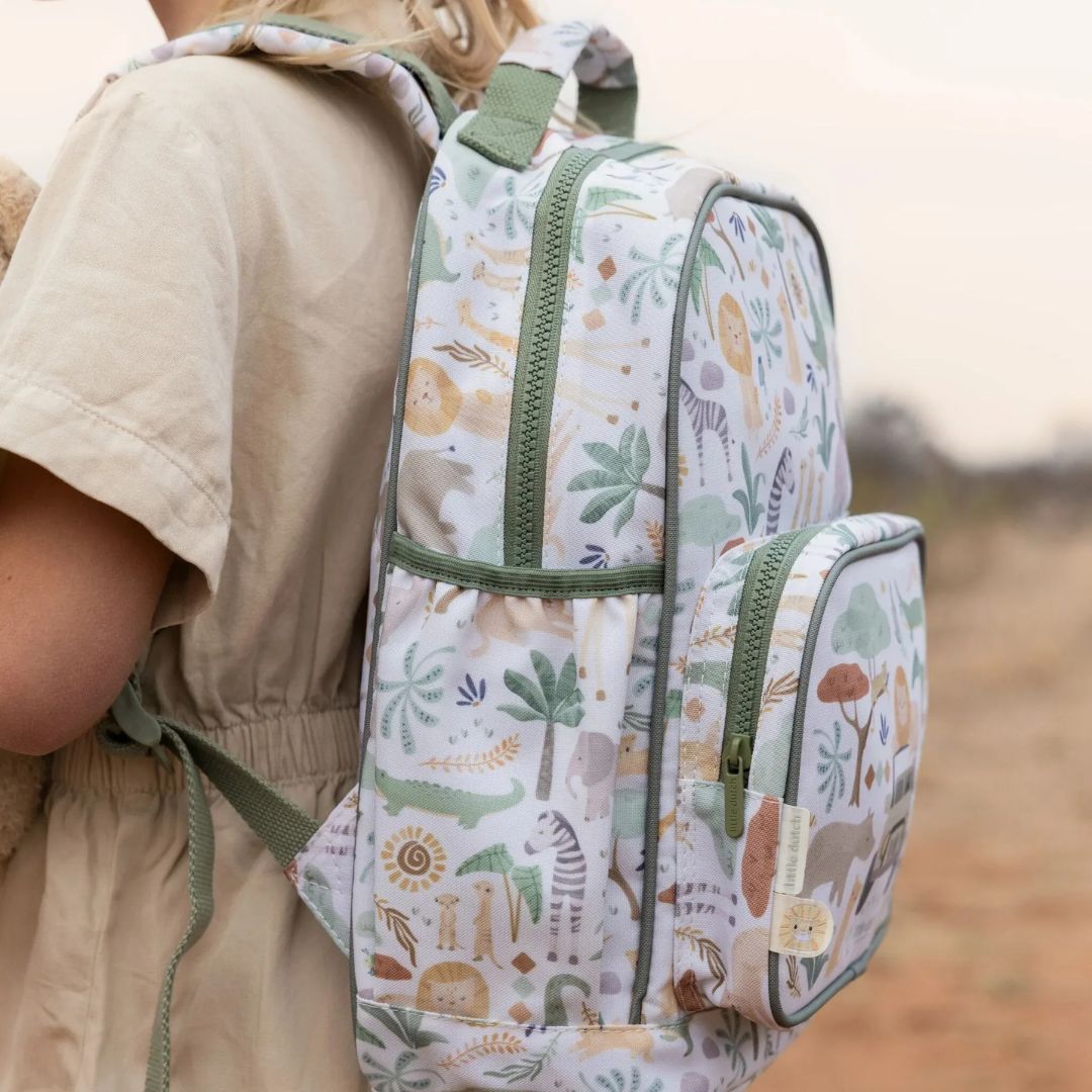 Little Dutch® Children's backpack Large Safari Friends
