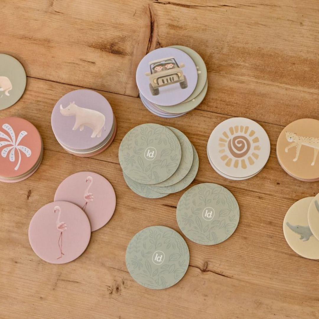 Little Dutch® Gioco della memoria per bambini Memo Safari Friends