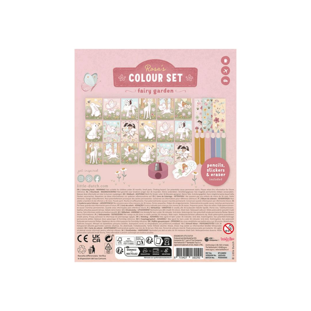 Little Dutch® Set per colorare Rosa Fairy Garden