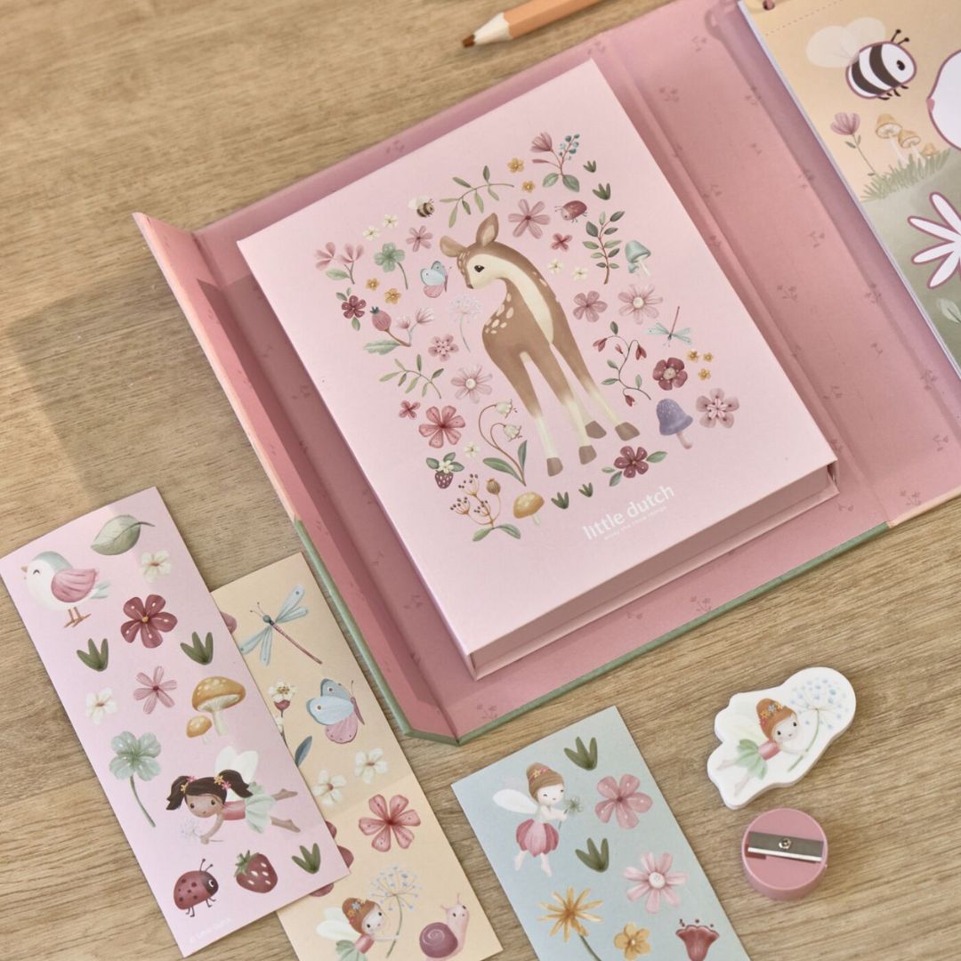 Little Dutch® Set per colorare Rosa Fairy Garden