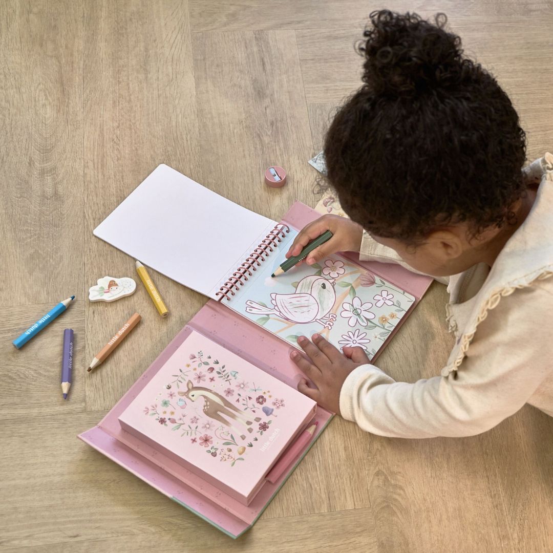 Little Dutch® Set per colorare Rosa Fairy Garden
