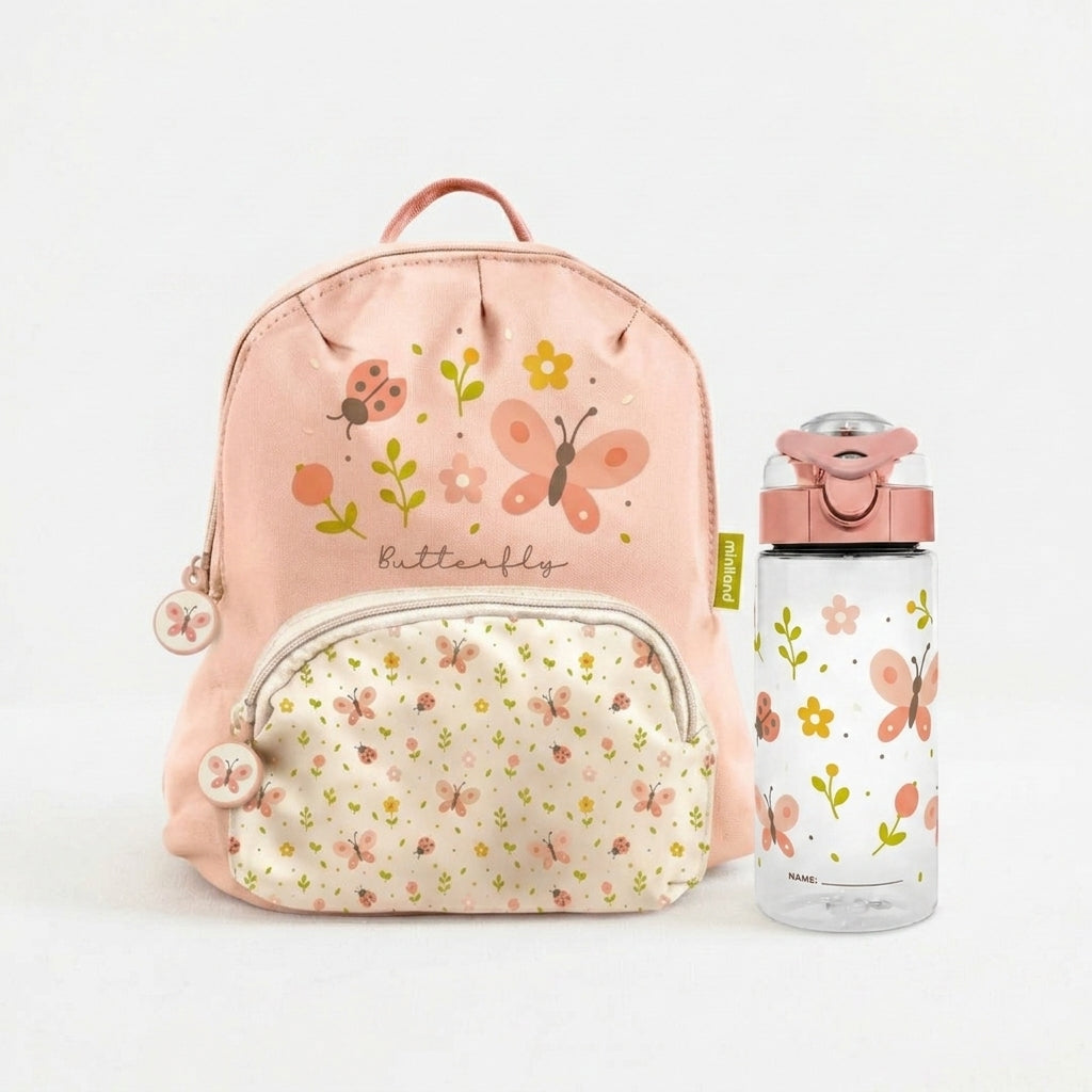 Miniland® Set zaino e borraccia Butterfly