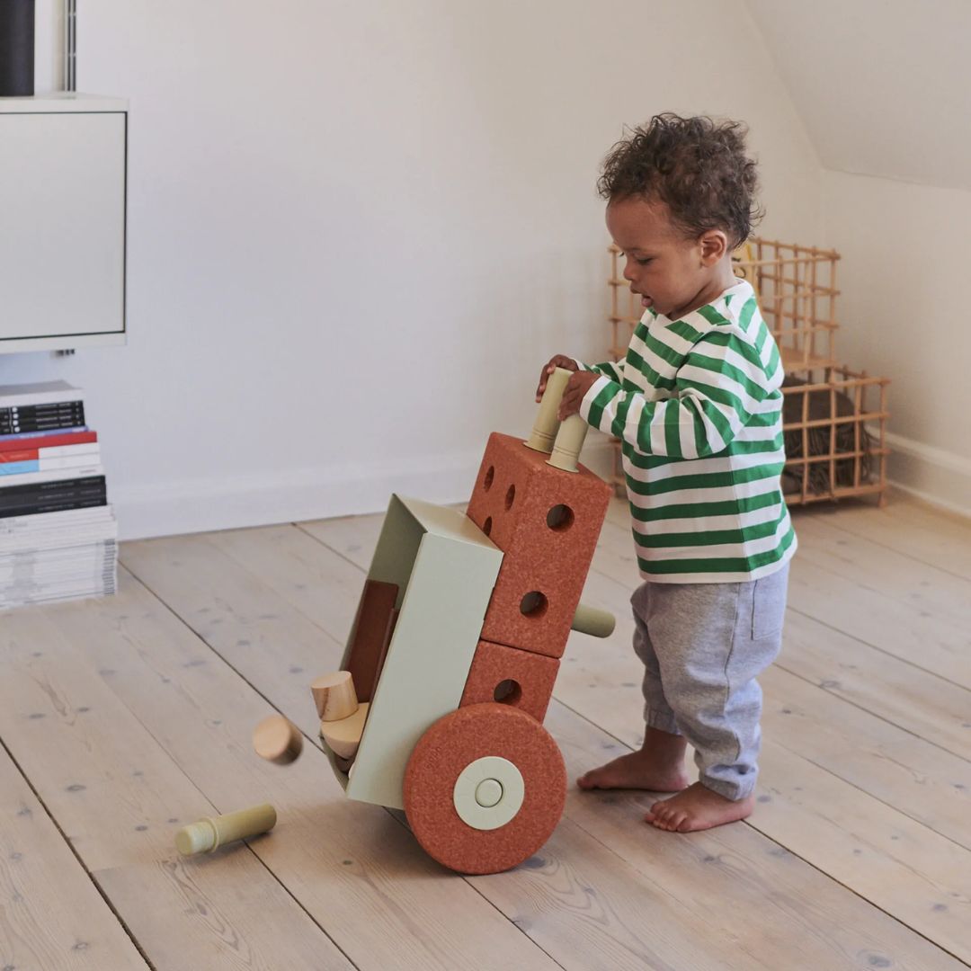 Modu® 3v1 Baby Walker Burnt Orange / Dusty Green